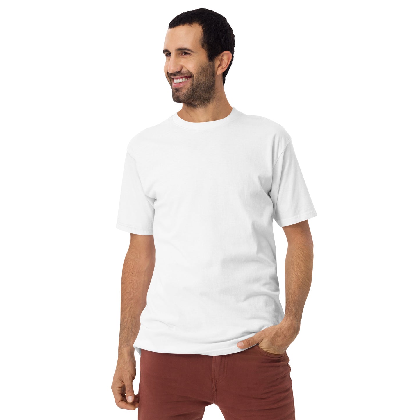 Make Love, Art, Out + $ - White Tee (Blank Ink)