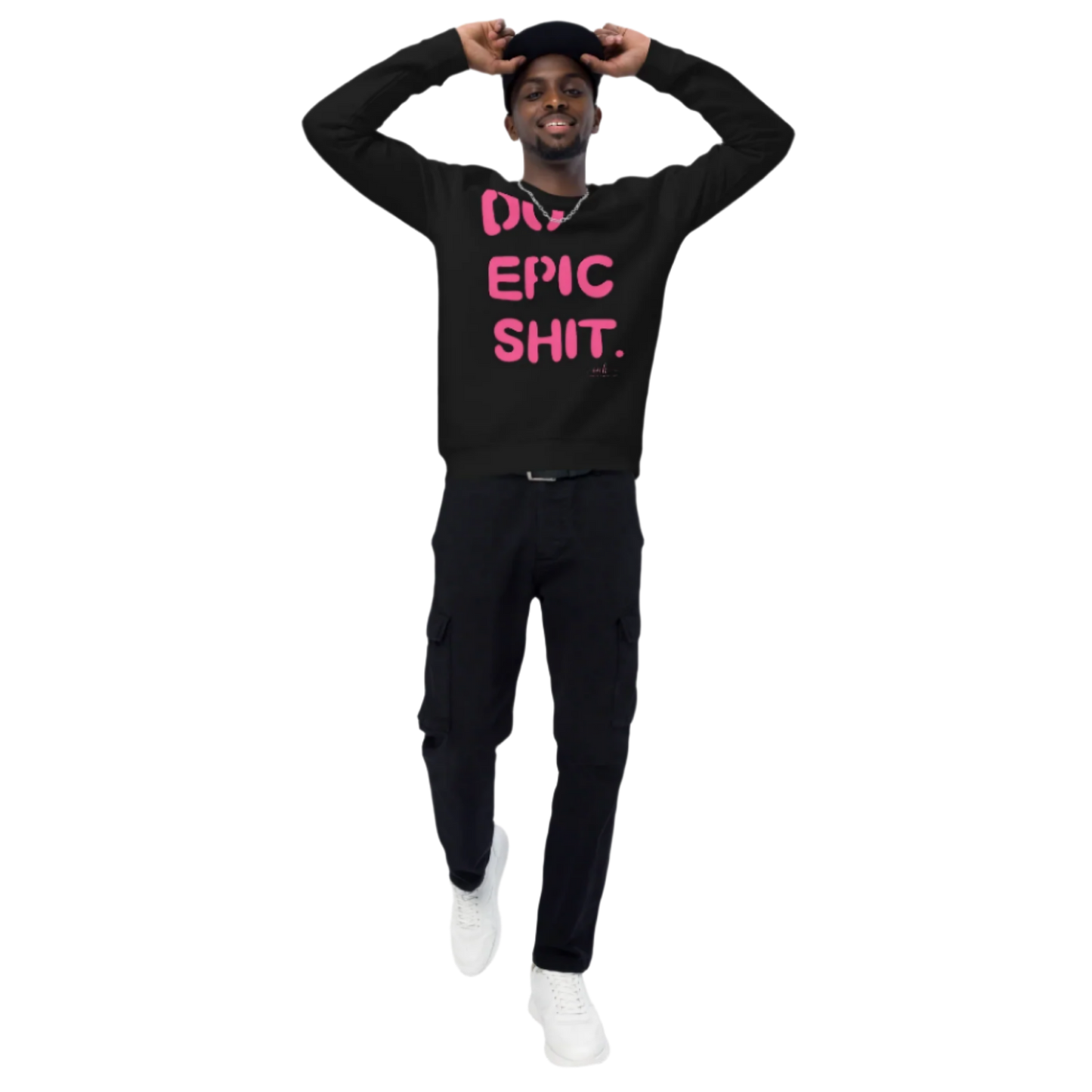 Do Epic Shit - Black Pullover (Neon Pink Ink)