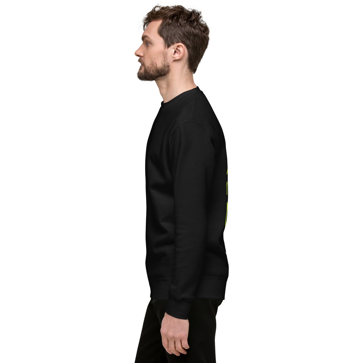 F*CK Normal - Black Pullover (Neon Yellow Ink)