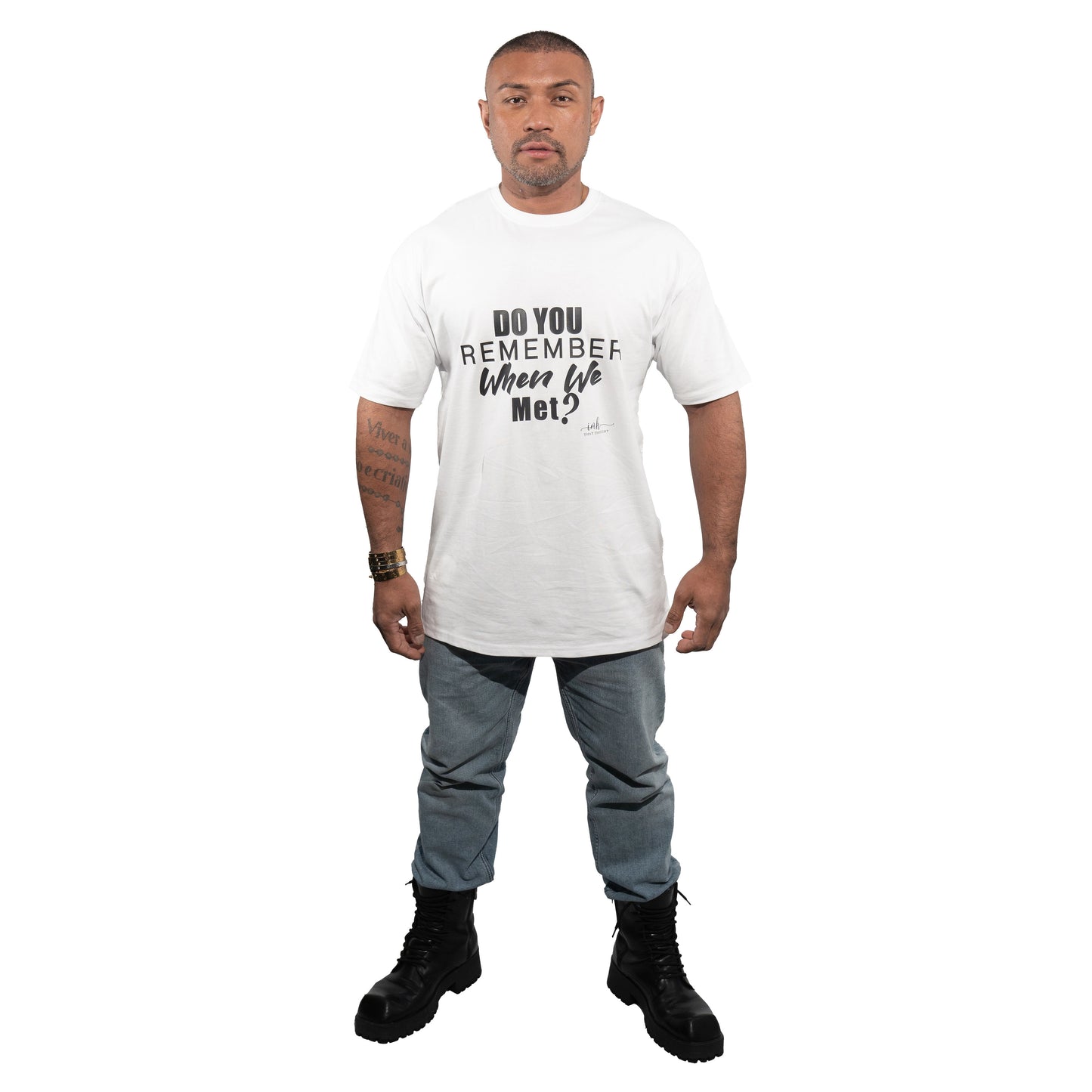 Do You Remember - White Tee (Black Ink)*