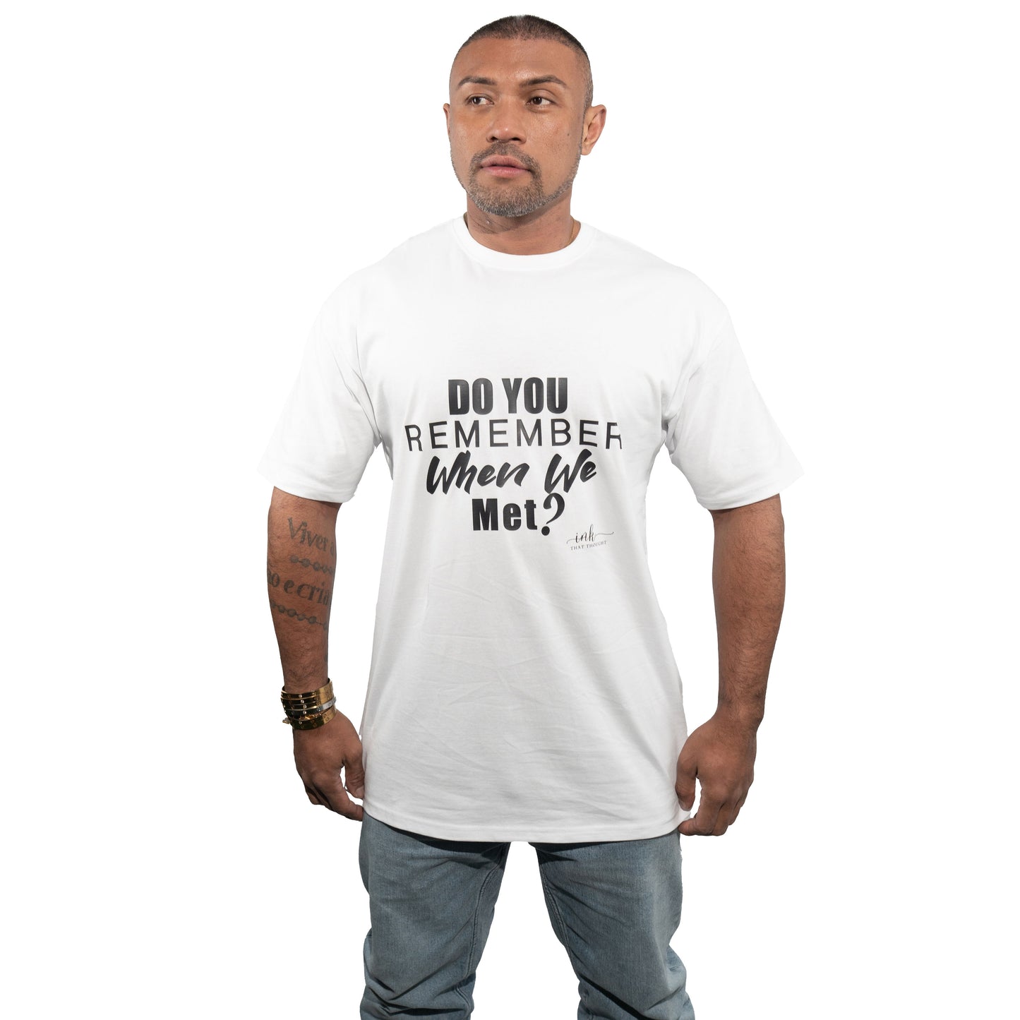 Do You Remember - White Tee (Black Ink)*
